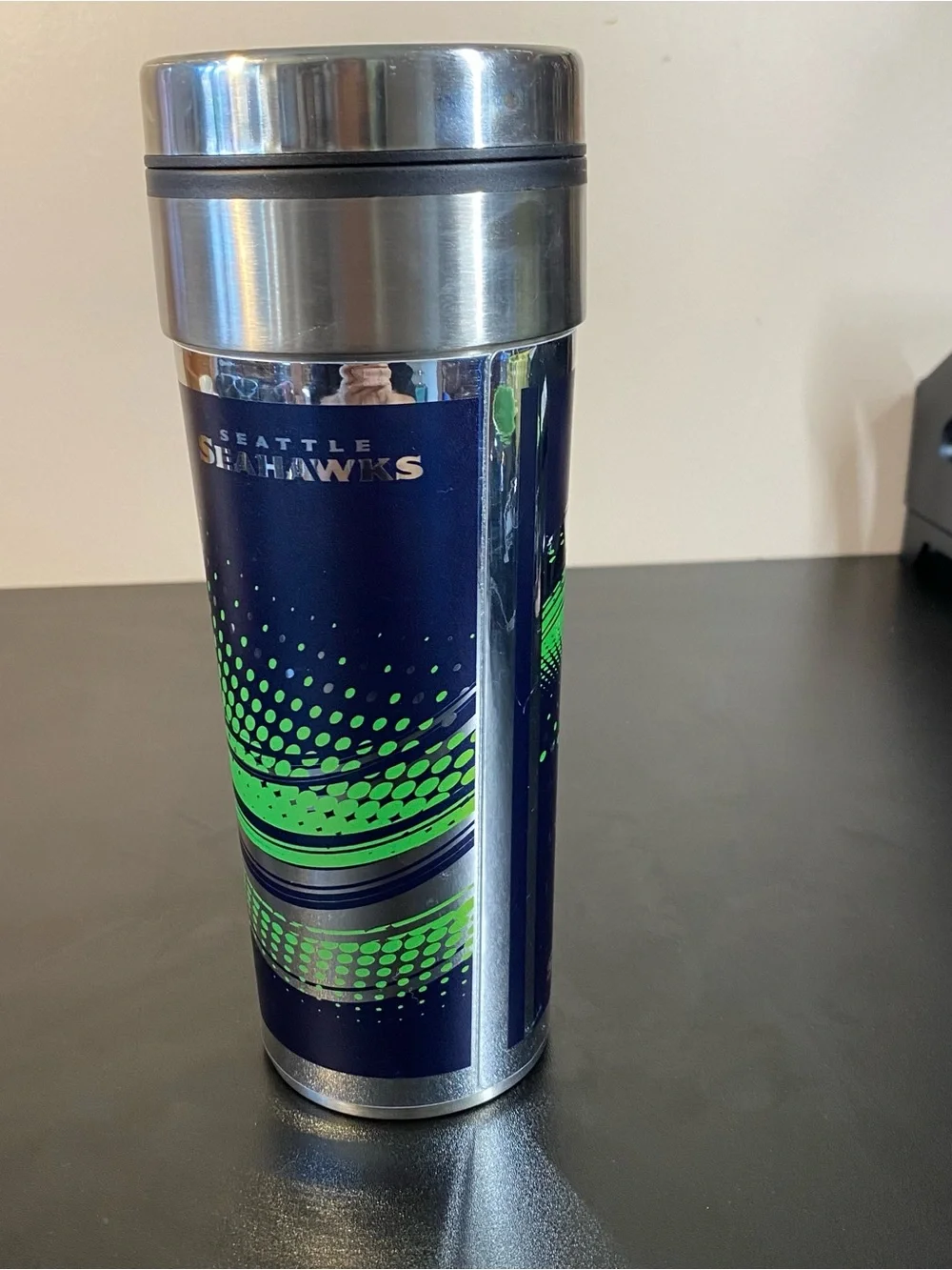 Seattle Seahawks Stainless Steel Travel Tumbler & Ceramic Mug 3 Pc Set